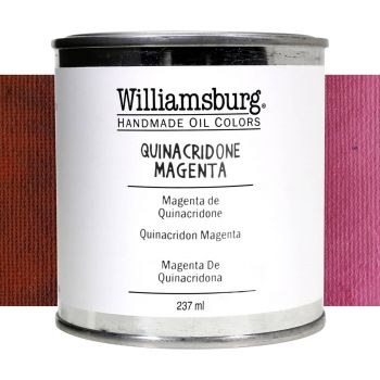 Williamsburg Handmade Oil Paint - Quinacridone Magenta, 237ml Can