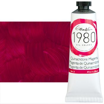 Gamblin 1980 Oil Colors - Quinacridone Magenta, 37ml Tube