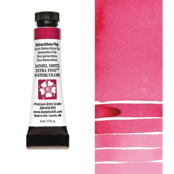 Daniel Smith Extra Fine Watercolors - Quinacridone Pink, 5 ml Tube