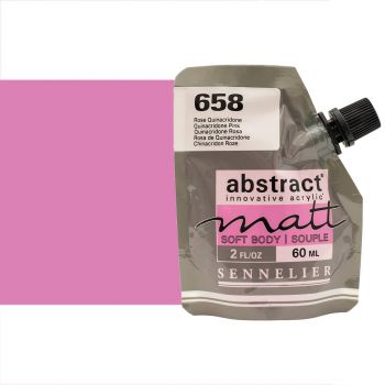 Sennelier Abstract Matt Soft Body Acrylic Quinacridone Pink 60ml