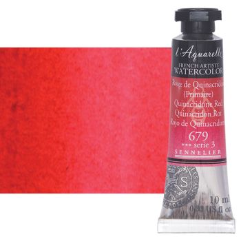 Sennelier l'Aquarelle Artists Watercolor - Quinacridone Red, 10ml Tube