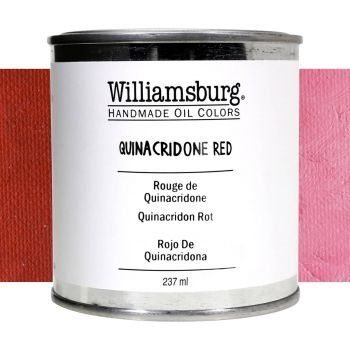 Williamsburg Handmade Oil Paint - Quinacridone Red, 237ml Can