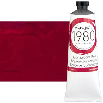 Gamblin 1980 Oil Colors - Quinacridone Red, 37ml Tube