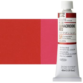 Holbein Extra-Fine Artists' Oil Color 40 ml Tube - Quinacridone Red