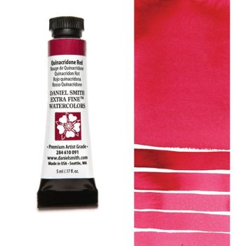 Daniel Smith Extra Fine Watercolors - Quinacridone Red, 5 ml Tube