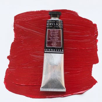 Sennelier Extra-Fine Artist Acrylic 60 ml Tube - Quinacridone Red Orange