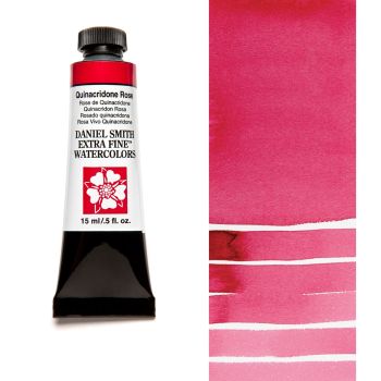 Daniel Smith Extra Fine Watercolors - Quinacridone Rose, 15 ml Tube