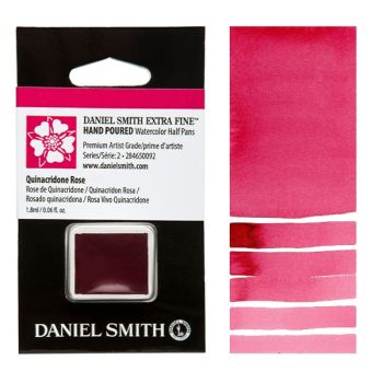 Daniel Smith Watercolor Half Pan Quinacridone Rose
