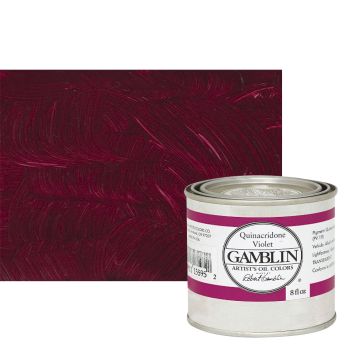 Gamblin Artists Oil - Quinacridone Violet, 8oz Can