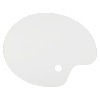 Quinn Clear Acrylic Oval Palette 16x20in with Thumb hole