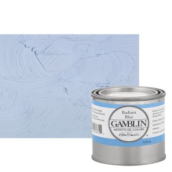 Gamblin Artists Oil - Radiant Blue, 8oz Can