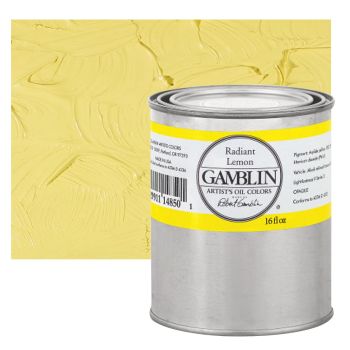 Gamblin Artists Oil - Radiant Lemon, 16oz Can