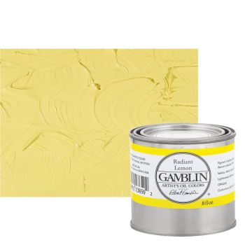 Gamblin Artists Oil - Radiant Lemon, 8oz Can