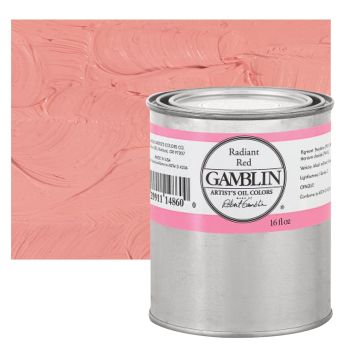Gamblin Artists Oil - Radiant Red, 16oz Can