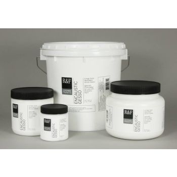 Absorbent gesso specifically made for use with encaustics.