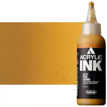 Holbein Acrylic Ink 100ml Raw Sienna