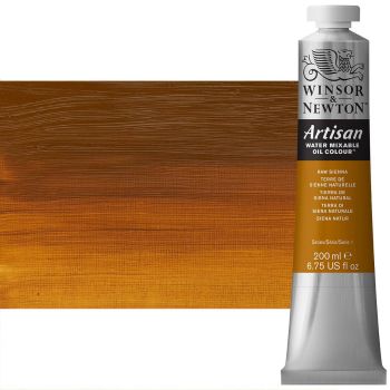 Winsor & Newton Artisan Water Mixable Oil Color - Raw Sienna, 200ml Tube