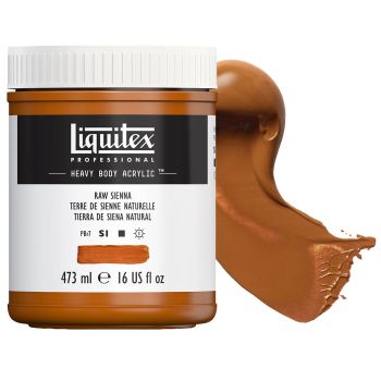 Liquitex Professional Heavy Body Acrylic - Raw Sienna, 16oz Jar