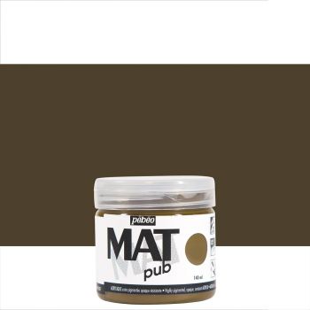 Pebeo Acrylic Mat Pub 140ml - Raw Umber