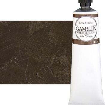Gamblin Artist's Oil Color 150 ml Tube - Raw Umber