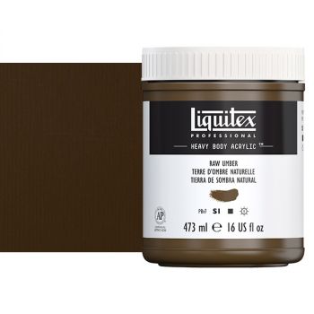 Liquitex Heavy Body Acrylic - Raw Umber, 16oz Jar