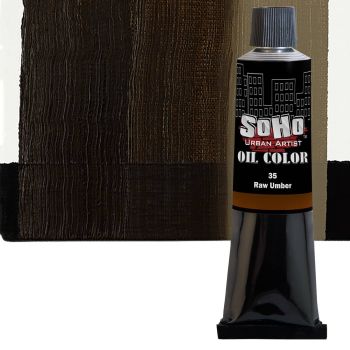 SoHo Artist Oil Color Raw Umber 170ml Tube