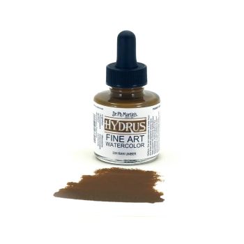 Dr. Ph. Martin's Hydrus Watercolor 1 oz Bottle - Raw Umber