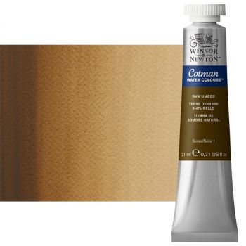 Winsor & Newton Cotman Watercolor 21 ml Tube - Raw Umber