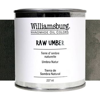 Williamsburg Handmade Oil Paint - Raw Umber, 237ml Can