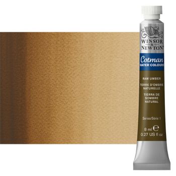 Winsor & Newton Cotman Watercolor 8 ml Tube - Raw Umber