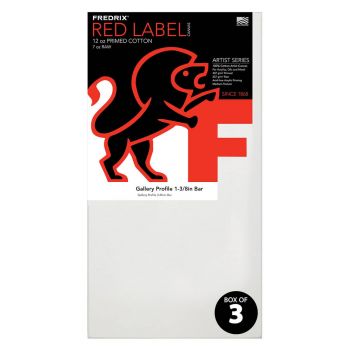 Fredrix Red Label Gallery Wrap Canvas-Medium-Textured, Superior-Quality Duck Canvas
