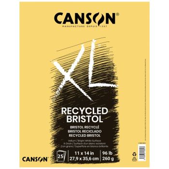 XL Recycled Bristol Pad (25 Sheets - Tape Bound)	11X14 In
