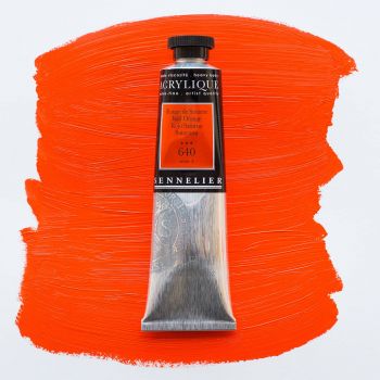 Sennelier Extra-Fine Artist Acrylic 60 ml Tube - Red Orange