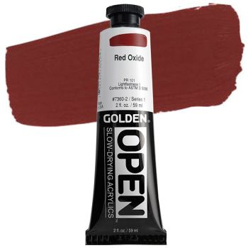 GOLDEN Open Acrylic Paints Red Oxide 2 oz