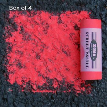 Box of 4 Soho Jumbo Street Pastels Red Brown