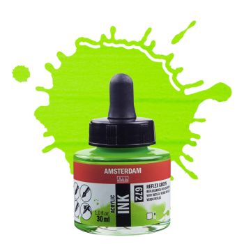 Amsterdam Acrylic Ink - Reflex Green, 30ml