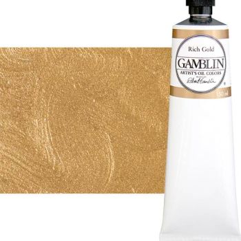 Gamblin Artist's Oil Color 150 ml Tube - Rich Gold