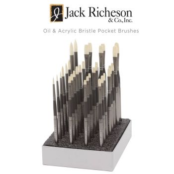 Grey Matters Oil and Acrylic Bristle Pocket Brushes