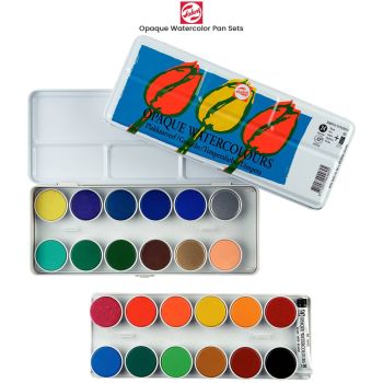 Talens Opaque Watercolor Pan Sets