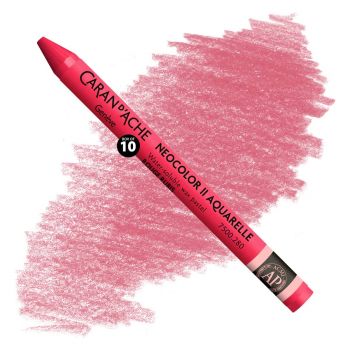  Caran d'Ache Neocolor II Water-Soluble Wax Pastels - Ruby Red, No. 280 (Box of 10)