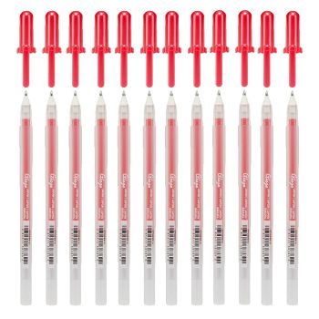 Sakura Gelly Roll 3-D Glaze Pen, Red - Box of 12