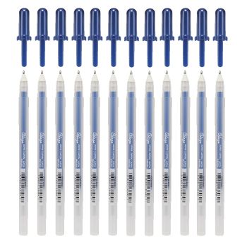 Sakura Gelly Roll 3-D Glaze Pen, Royal Blue -  Box of 12