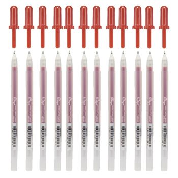 Sakura Gelly Roll 3-D Glaze Pen, Sepia - Box of 12