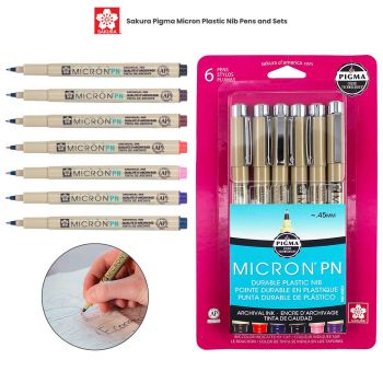 Sakura Pigma Micron Plastic Nib Pens and Sets