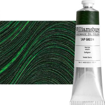 Williamsburg Handmade Oil Paint - Sap Green, 150ml Tube
