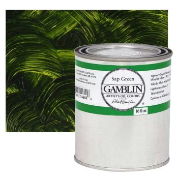 Gamblin Artists Oil - Sap Green, 16oz Can