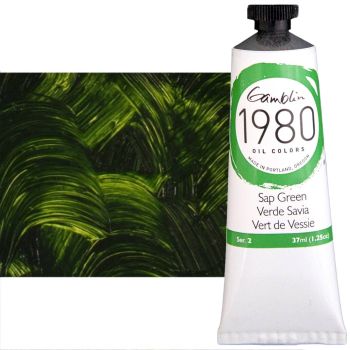 Gamblin 1980 Oil Colors - Sap Green, 37ml Tube