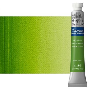Winsor & Newton Cotman Watercolor 8 ml Tube - Sap Green