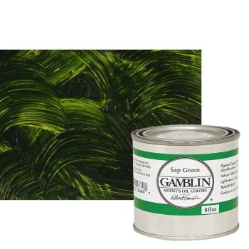 Gamblin Artists Oil - Sap Green, 8oz Can