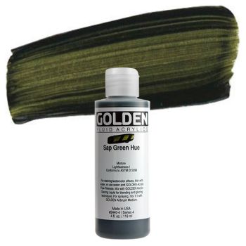 GOLDEN Fluid Acrylics Sap Green Hue 4 oz